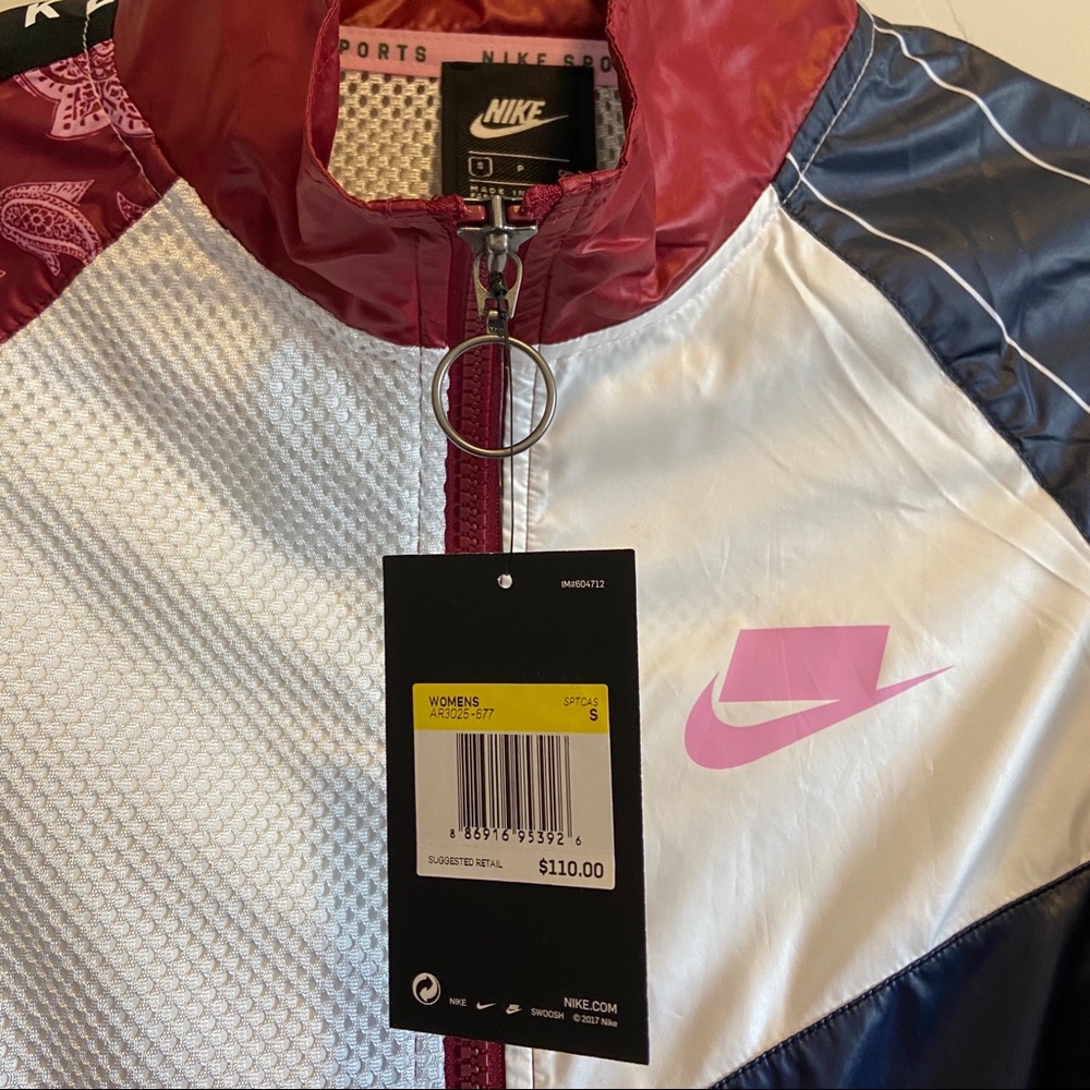 Nike Sportswear Woven Track Jacket Red/White/Blue - Picture 4 of 6